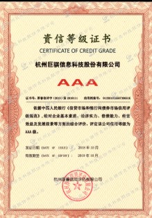资信等级证书
